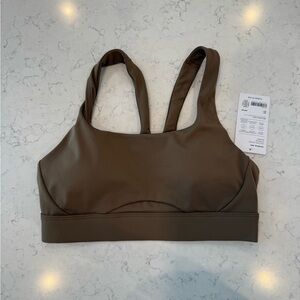 Athleta Brown Sports Bra, new with tags